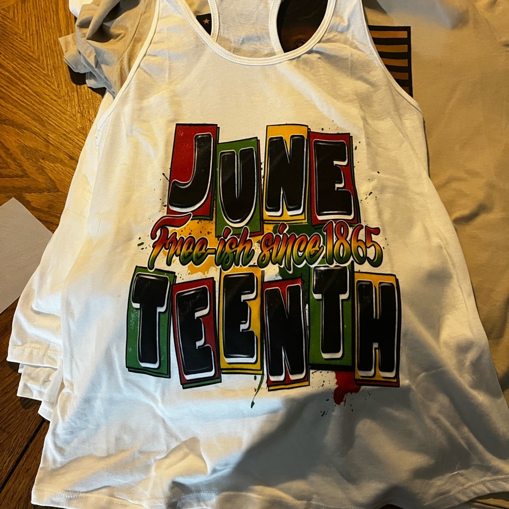 Ladies Juneteenth Tank tops